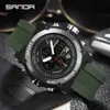 NEW SANDA Janpan Electronic Movement Men Watch Sport Waterproof Shockproof Digital Watch Fashion Alarm Clock Relogio Masculino G1022