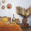 Decorative Flowers & Wreaths 4Pcs Dried Palm Leaves Fans Bohemian Spears Artificial Plants Tropical