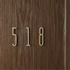 7cm Brass House Number Letters Office Home El Room Numbers Tag Door Label Address Gate Digits Plate Sign Plaque Wall Decor Other Hardware