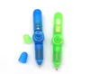 Gyro ballpoint pen LED luminous colorful rotary decompression pen decompression vent children school students gyro pen toys