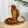 Simulazione adorabile Serpente giocattoli di peluche Serpente gigante Cobra animali pitone Bambole di pezza morbide Regali di compleanno Giocattoli per bambini Decorazioni per la casa H0824