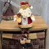 Juldekorationer för hem Storlek Dolls Santa Claus Snögubbe Elk Leksaker Xmas Figuriner Happy Year Gift 211105