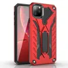 Hybrid PC TPU Heavy Duty Defender Armour Kickstand Holder Stand Fodral för iPhone 12 11 x XR XS Max 6S 7 8 Plus Samsung S20 A51 A71