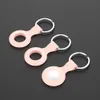 For Apple AirTag Secure Holder AirtagsprotectiveCase Locator Tracker Anti-loss Device Silicone Protective Case Keychain