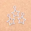 133 Stück Antik Silber Bronze vergoldet Stern Pentagramm Charms Anhänger DIY Halskette Armband Armreif Erkenntnisse 16*22mm