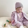 MSFS ins outono meninas coreanas conjuntos de manga longa Sweatershirts Calças 2 pcs inverno unisex toddler boy boysuits bear bear