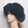 女性の冬の本物のミンクの毛皮の帽子の自然な暖かいフォックスキャップの女の子の質の柔らかい純正爆撃機の帽子のスカルリー
