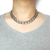 Maskulin choker 100% fast rostfritt stålhalsband 15mm bredd 20 ''-36 '' tum män mode smycken t och co curb kubansk kedjekedjor MORR22