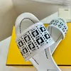 Top quality white Braided raffia woven motif women slippers slide leather slip on Sandals shoes flat casual sandal luxury designer6846127