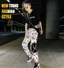 Spring Unisex Black BF Harajuku Reflective Pants Plus Size 3XL Hip Hop Street Dance Cargo Women Ribbon Casual Harem 210531