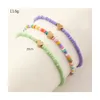 S2355 Bohemian الأزياء المجوهرات الملبدة بالخروج من Anklet مختلط حبات القلب خلخال القلب