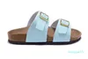 Women Summer Beach Cork Slipper Men flats Clogs sandals unisex casual shoes Fashion Two Buckle Slides non-slip flip