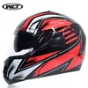 Casque de course de moto Casco à double lentille modulaire à rabat approuvé par le DOT