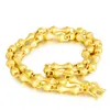 8mm tjock tung kedja halsband 18k gul guld fyllda hip hop män smycken fasta tillbehör 24 i långa
