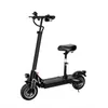 Scooter électrique adulte de pneu de 10 pouces avec siège, vélo d'entraînement à double moteur tout-terrain antivol électronique PK ninebot segway es2