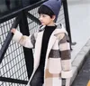 Nouveautés automne hiver sweat à capuche pour garçons manteau pour 213 ans enfant en bas âge enfants à manches longues Plaid décontracté hauts vêtements d'extérieur manteaux deux couleurs 7899515188