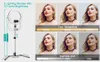 Éclairage Dimmable Selfie LED Ring Light avec trépied support de bras long support USB photographie lumière pour Youtube Live Photo Studio lampe vidéo