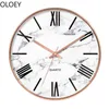 Wall Clocks Nordic Large Clock Modern Design Silent Creative Rose Gold Home Decor Living Room Bedroom Kitchen Watch