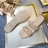 Direct 2021 Vendita di pantofole femminile di alta qualità Slaccia di moda Sandali intrecciati sandali sexy estate per scarpe da design per scarpe da bagno per bagno in bagno 35-41 qualità originale
