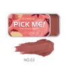 O.TWO.O Pick Me Matte Blush Cream 3-in-1 Lipstick Eye Shadow Repairing Palette Rouge Natural Peach Contouring