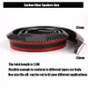 15M CarStyling Car Rear Bumper Lip Spoiler Carbon Fiber Rubber Strip Protector for Truck Car Tail Decoration DIY Refit Spoilers9103741