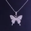 Mode papillon strass tour de cou sur le cou collier ensemble collier nouvelle déclaration Vintage collier pendentifs en gros