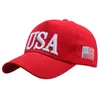 USA Flag Ball Caps Red Black Unisex Adjustable Adult Fitted Baseball Embroidery Summer Sun Visor Cap Sports Hats For Men And Women 30pcs