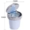 Car LED Blue-Ray High Temperature Resistance Auto Cigarette Ashtray Luxury Diamond Gift for Women Girl Home Use