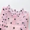 Girls European and American Dresses Children's Princess Party Birthday Sleeveless Lace Dress Kids Summer Clothes Q0716