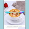 Statie Keuken, Dining Bar Thuis Tuin Micolor Kerst Koffie Lepels Roestvrij staal Ijs Desserts Lepel Set Snowman Socks Star