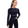 Herbst Winter Yoga Sport-BH Frauen Gym Fitness Misshine Kleidung T-Shirts langärmelig gepolstert halbe Länge Laufen schlank sportlich wo6502803