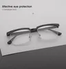 Moda anti mavi ışın yarım lüks gözlükler serin dayanıklı efsane tarzı Men039s zarif düz gözlükler güneş gözlüğü1815130