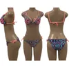 Kvinnors Thong Swimsuit Set, Sommar Sexig Brasiliansk Bikini, Ruffle Tillbaka, Biquini, Maillot 210702
