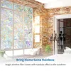Gökkuşağı Etkisi Renk Ev Dekorasyonu Pencere Filmi Statik Kendinden Yapışkanlı Lekeli Gizlilik Cam Folyo Isı Kontrol Pencere Tonu L 1/2 M 210317