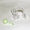 Beracky Flat Top Terp Slurper Quartz Banger avec marbre de verre Ruby Pearl Pill Valuum Slurpers Nails pour Dab Rigs Bongs