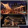 Event Festive Party Supplies Home Garden25mm LED Solar String Light Garland Decoration 8 Models 20/30 Heads Crystal Bbs Bubble Ball Lamp W W