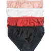 4 Pair 100% Silk Women's Bikinis Briefs Panties Cotton crotch For US Size M L XL XXL