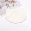 A972 Infant Baby Cotton Gauze Muslin Bib Drool Scarf Balls Tassels Triangle Babies Bandana Scarves Bibs