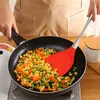 Non Stick Silicone Spatulas Shovel Home Kitchen Utensils Anti Scalding 304 Stainless Steel Handle Cooking Turners Shovels WLY BH4717