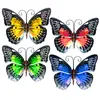 Obiekty dekoracyjne Figurki 2021 Metalowy Motyl Wall Art Decor Piękne Rzeźby Vintage Ornament Do Home Patio Garden @Ls