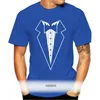 Men's T-Shirts Tuxedo Bow Tie, Mens Funny T Shirt - Christmas Gift For Dad Fancy Dress Cotton Low Price Top Tee Teen Boys 2021 Latest