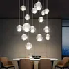 Nordic Hanglampen Crystal Ball Lamp LED Verstelbaar Opknoping Licht Hotel Lobby Trap Woonkamer Decor armaturen