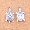 60 pièces Antique argent Bronze plaqué tortue tortue de mer pendentif à breloques collier à faire soi-même Bracelet résultats de Bracelet 30*15mm