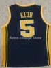 #5 Jason Kidd Californië Golden Bears College University basketbalshirt