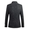 Men039s Kurtki moda chiński styl garnituru Men Men Classic wełniany stały kolor Slim Fit Mandaryn Blazer Tuxedo 6xl4156715