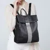 Outdoor Bags Women Fashion Casual Crystal Shoulder Bag Soft Leather Backpack Travel Female Ladies School BlACK For Teenager5116436