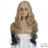 24 inches Synthetic Wig Deep Wave Pelucas Simulation Human Hair HighTemberature Fiber Wigs IN 3 Colors KW-004