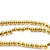 Цепи Ckysee One Piece Золотое круглое ожерелье Hematite Материал Размер 4/6 / 8/10 мм Женщин цепь шеи для изготовления ювелирных изделий DIY