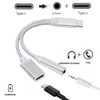 2in1 USB Type-C до 3,5 мм AUX Jack Audio Spritter Converter Adapter + Зарядный кабель для Samsung S20 S10 HTC LG