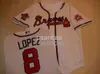 Men Women Kids 1995 Javier Lopez World Series Baseball Jersey New White Professional Custom Jerseys XS-5XL 6XL